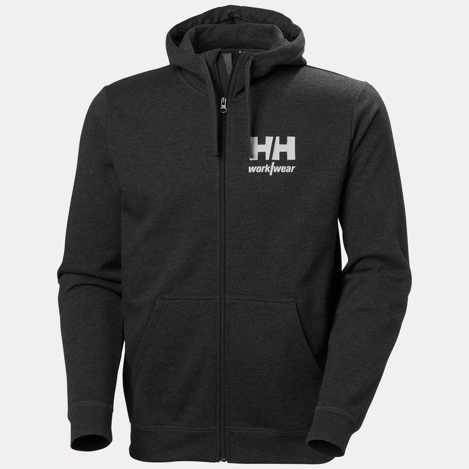 CLASSIC LOGO 2.0 ZIP HOODIE — BLACK