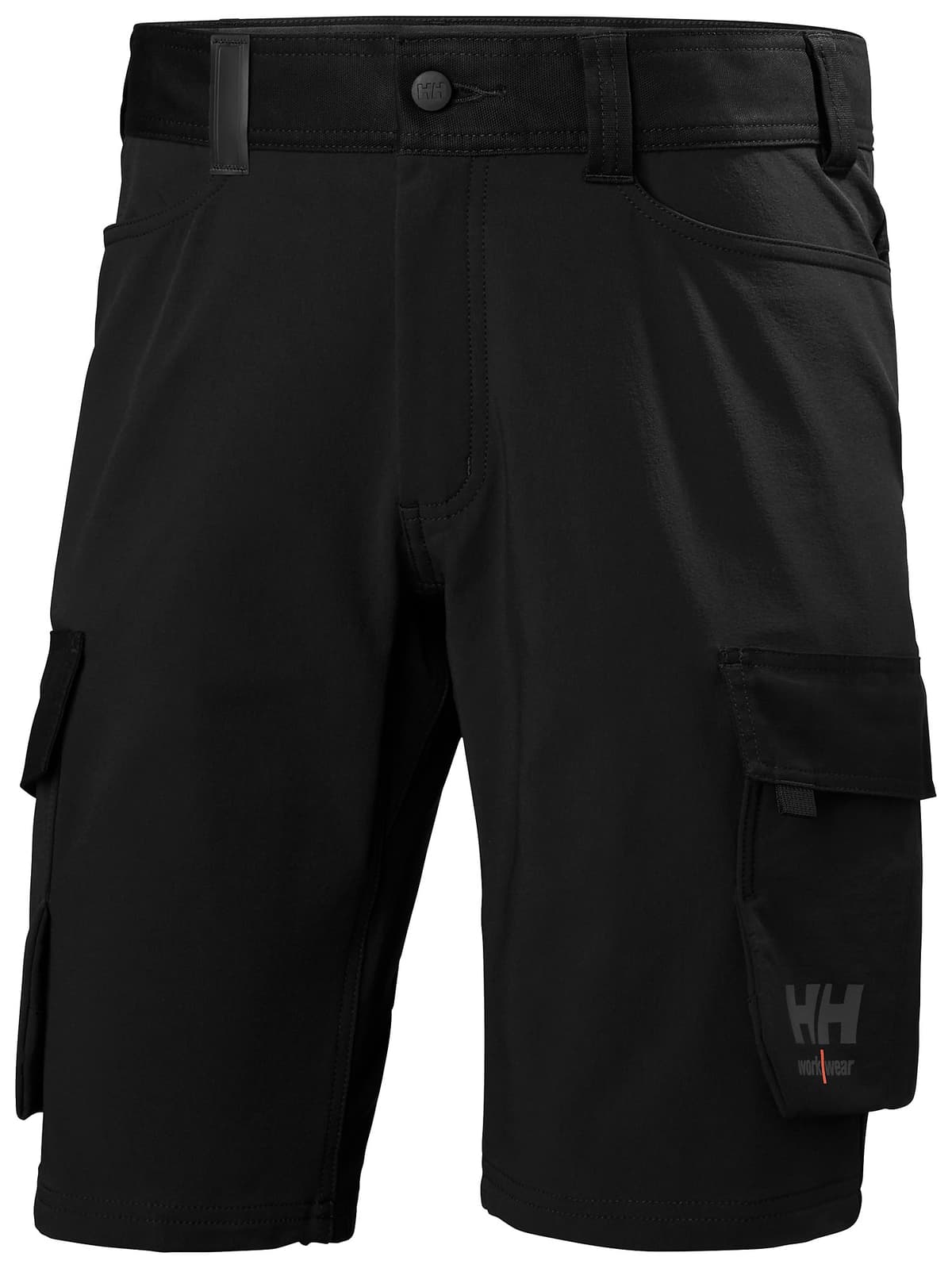 OXFORD 4X CARGO SHORTS — BLACK