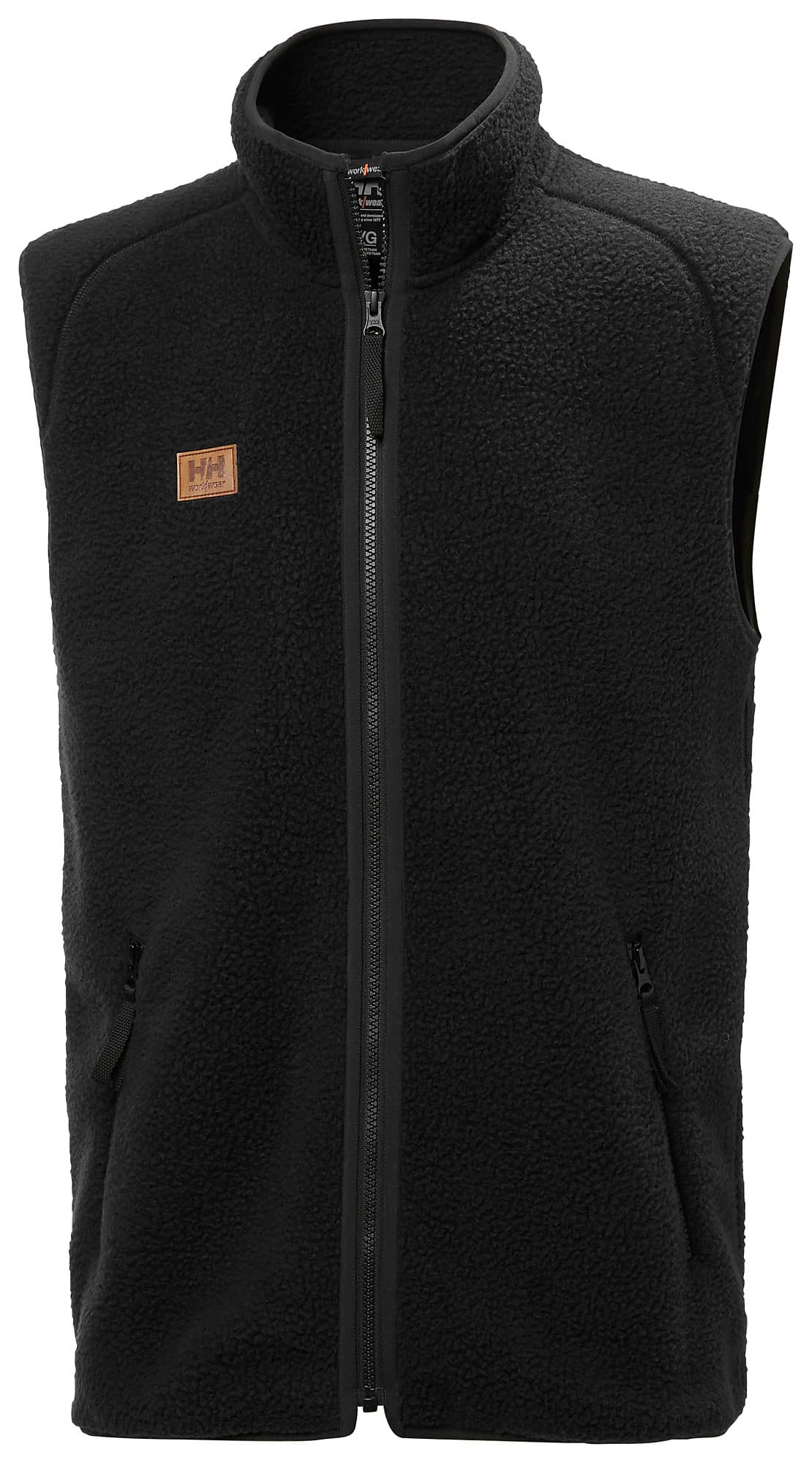HERITAGE PILE VEST — BLACK